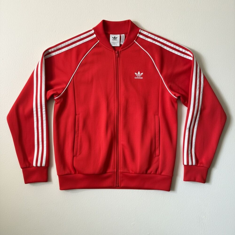 adidas Originals Firebird Red Track Jacket Men's M Windbreaker